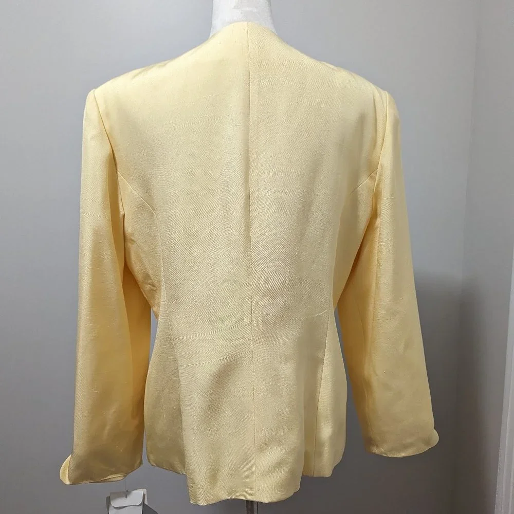 NEW CHRISTIAN DIOR Vintage Silk Blazer V- neck Jacket